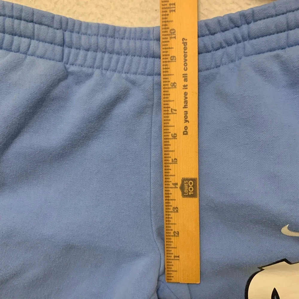 Nike UNC Tar Heels Sweatpants Mens M 33x30 Carolina Fleece Open Hem Logo Blue